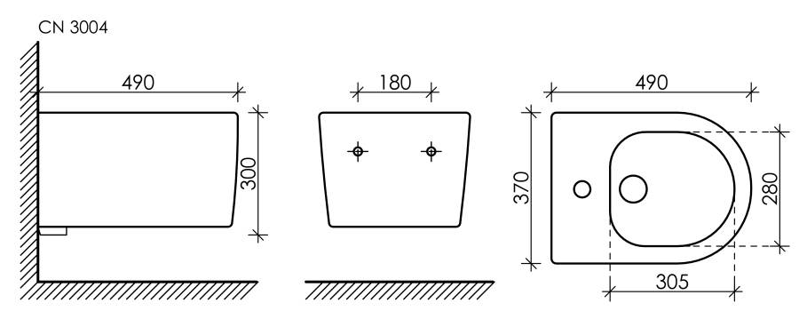 Подвесное биде Moments Подвесное биде Moments