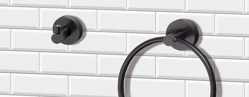 Крючок для полотенец Bemeta Dark 104106020, черный Крючок для полотенец Bemeta Dark 104106020, черный