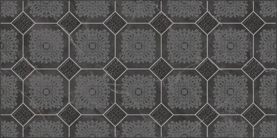 Декор VT\B86\34030 Olimpus Grand черный 25*50,шт Декор VT\B86\34030 Olimpus Grand черный 25*50,шт