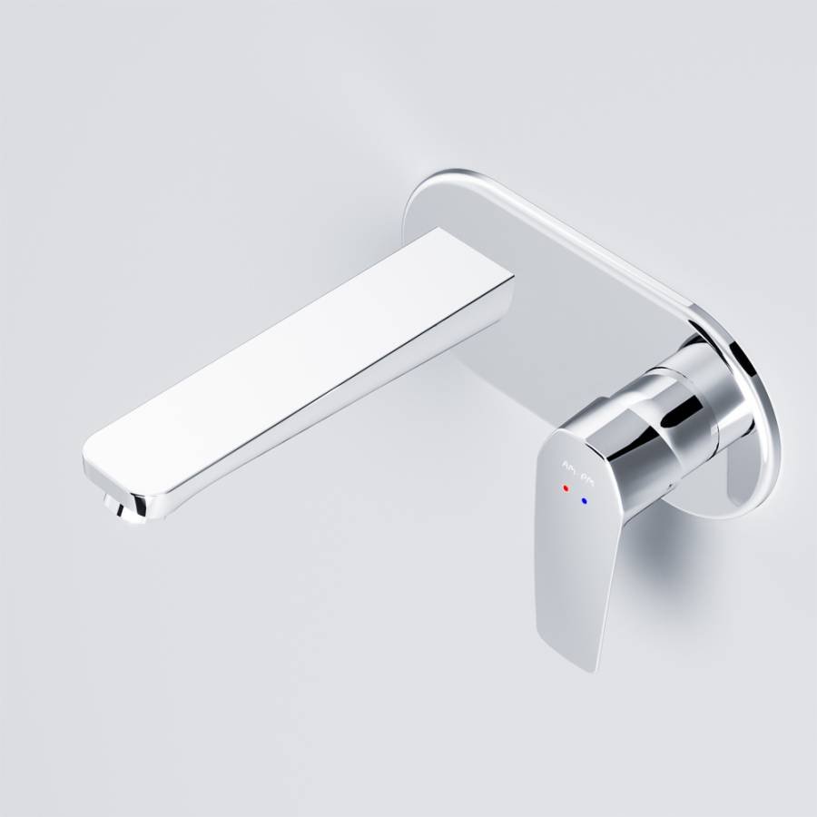 F90A72200 Gem, Смеситель д/умывальника, монтируемый в стену, Хром, шт. F90A72200 Gem, Смеситель д/умывальника, монтируемый в стену, Хром, шт.