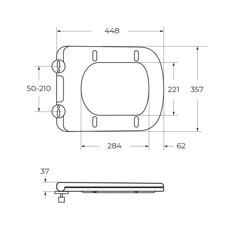 ARDENTE-R Чаша безободкового унитаза с сиденьем дюропласт soft close, P-trap, BB02093CPR/SC ARDENTE-R Чаша безободкового унитаза с сиденьем дюропласт soft close, P-trap, BB02093CPR/SC