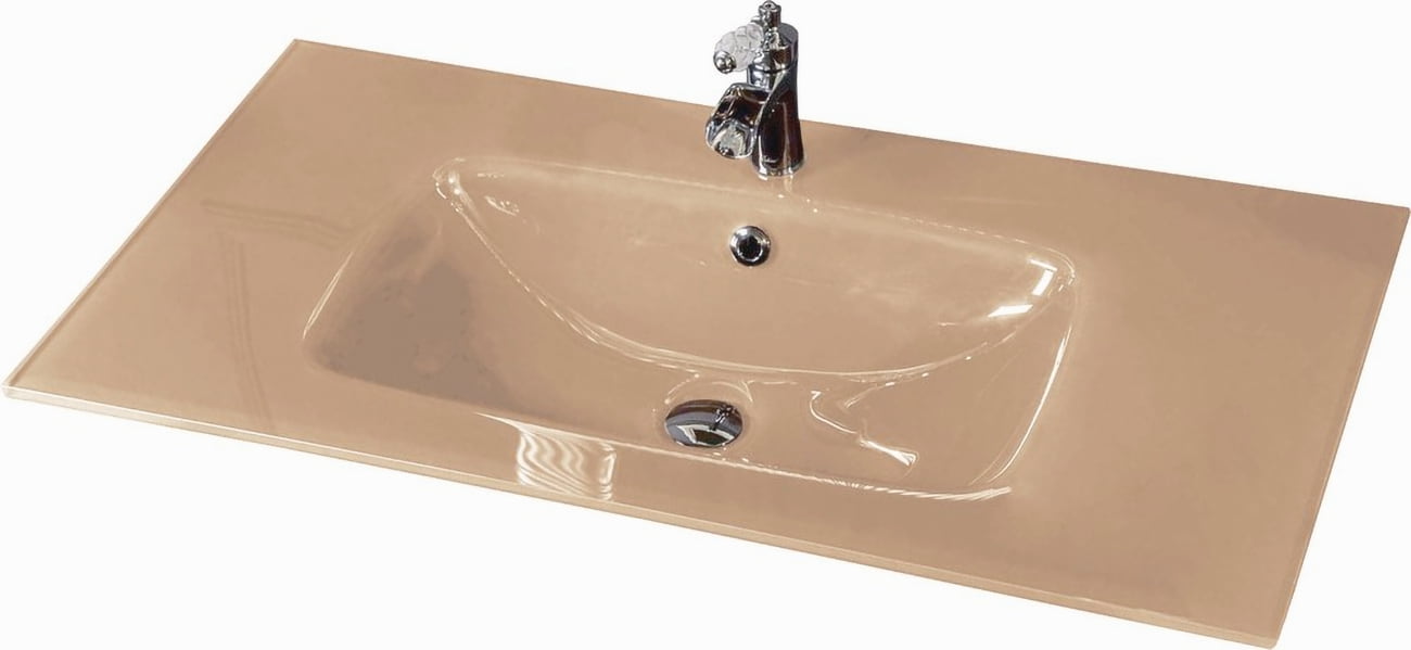 Столешница стекло 110см моноблок CAPPUCINO Столешница стекло 110см моноблок CAPPUCINO