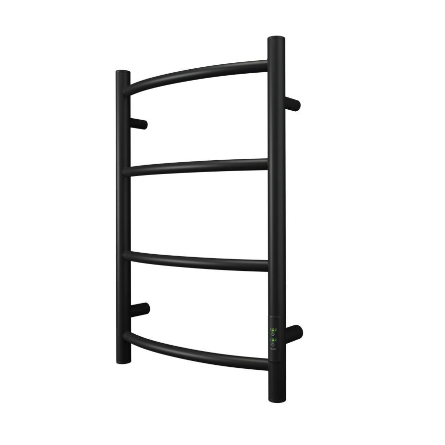 Полотенцесушитель электрический Point Афина PN04846B П4 400x600 диммер справа, черный Полотенцесушитель электрический Point Афина PN04846B П4 400x600 диммер справа, черный