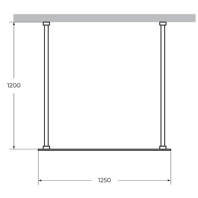 LIBERTA-L-2-125-120-C-NERO Душевая перегородка с возможностью двустороннего входа, стекло прозрачное, профиль чёрный, 1250x1200x1950 мм LIBERTA-L-2-125-120-C-NERO Душевая перегородка с возможностью двустороннего входа, стекло прозрачное, профиль чёрный, 1250x1200x1950 мм