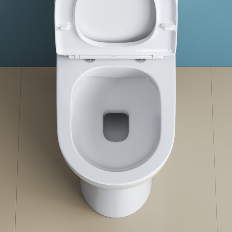 LOUNGE Чаша безободкового унитаза с сиденьем дюропласт soft close, P-trap, BB045CPR/SC LOUNGE Чаша безободкового унитаза с сиденьем дюропласт soft close, P-trap, BB045CPR/SC