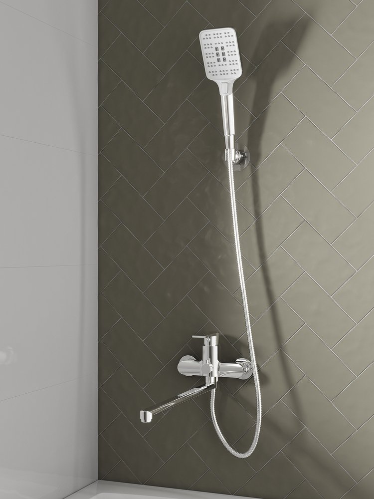 Душевой гарнитур FERRO квадратный Душевой гарнитур FERRO квадратный