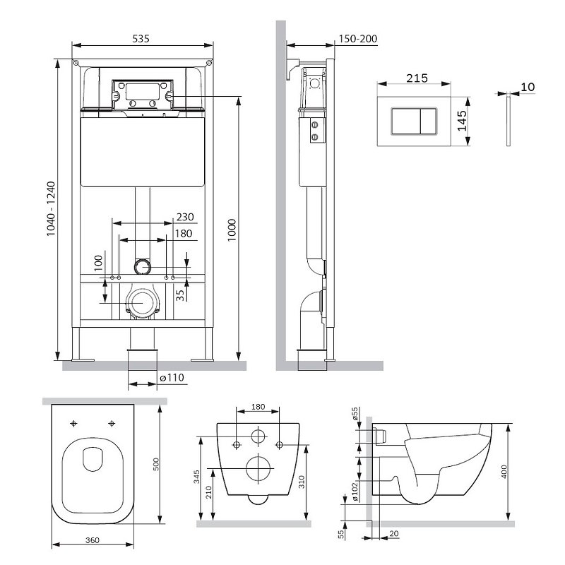 IS70231.901701 Инсталляция с клавишей ProC S мат Хром с подвесным унитазом Gem FlashClean с сид м/лифт IS70231.901701 Инсталляция с клавишей ProC S мат Хром с подвесным унитазом Gem FlashClean с сид м/лифт