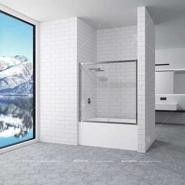Шторка на ванну RGW SC-043 351104318-21 Матовое стекло