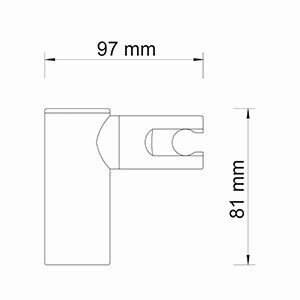 A008 Настенный держатель лейки Wasserkraft A008 Настенный держатель лейки Wasserkraft