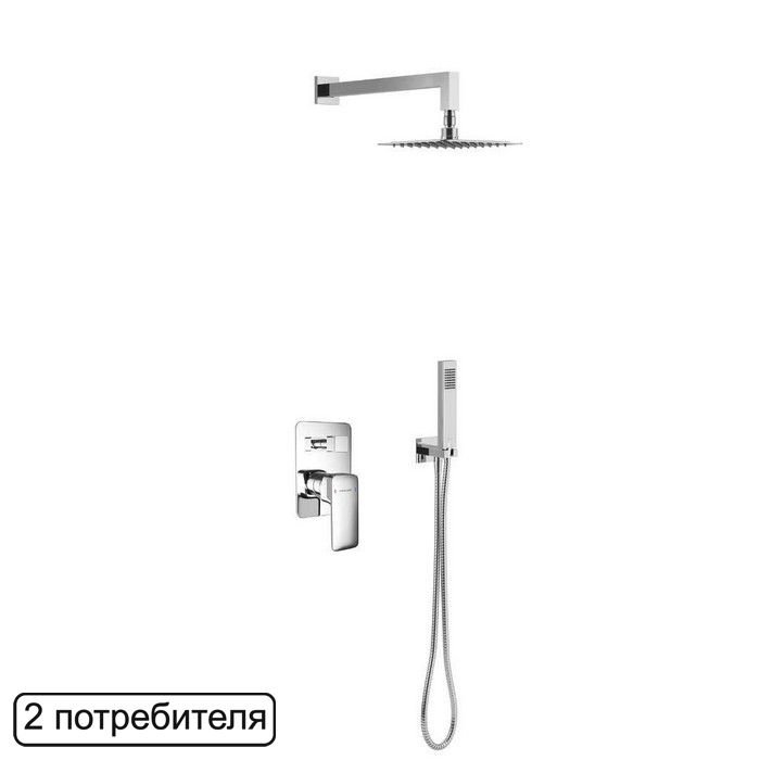Система для душа скрытого монтажа EXCELLENT Keria AREX.SET.2045CR (хром) Система для душа скрытого монтажа EXCELLENT Keria AREX.SET.2045CR (хром)