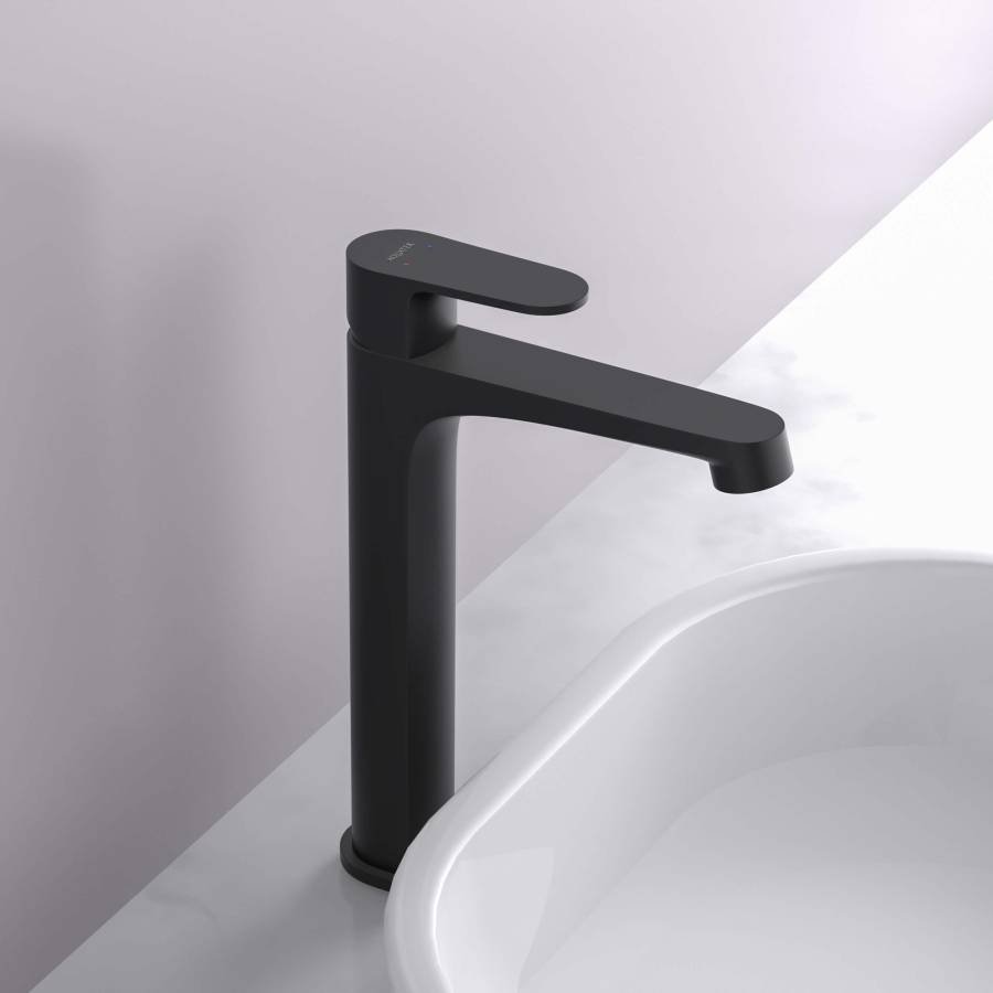 Смеситель для раковины 240, без донного клапана AQUATEK, матовый черный AQ1204MB ОБЕРОН Смеситель для раковины 240, без донного клапана AQUATEK, матовый черный AQ1204MB ОБЕРОН
