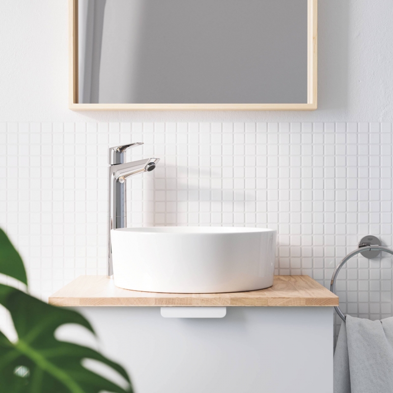 Смеситель Grohe BauEdge для раковины 23761001 хром Смеситель Grohe BauEdge для раковины 23761001 хром