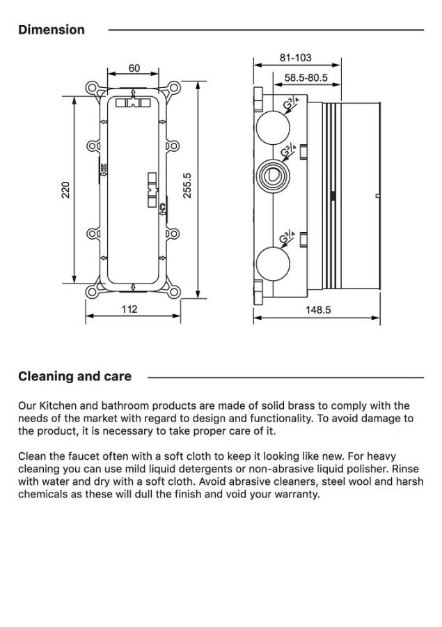 Душевая система Timo Petruma SX-5039/03SM скрытого монтажа с термостатом, черный матовый Душевая система Timo Petruma SX-5039/03SM скрытого монтажа с термостатом, черный матовый