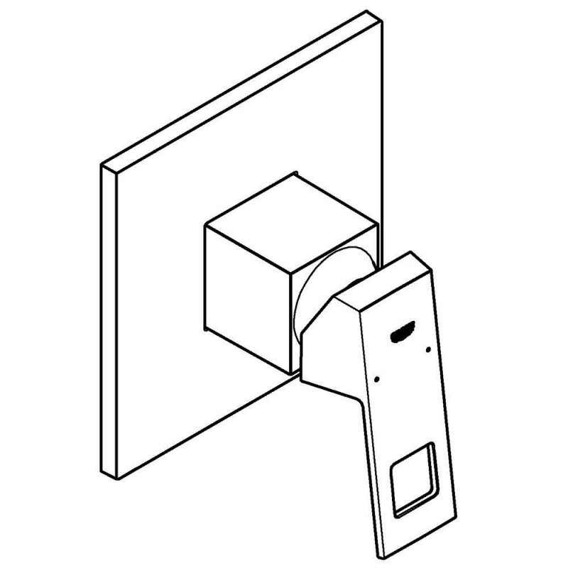 Смеситель Grohe Eurocube 24061000 для душа, хром Смеситель Grohe Eurocube 24061000 для душа, хром