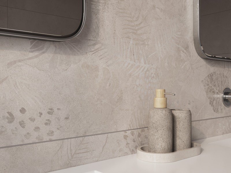 Керамогранит Meissen Keramik State листья серый ректификат 44,8x89,8 A16885 Керамогранит Meissen Keramik State листья серый ректификат 44,8x89,8 A16885