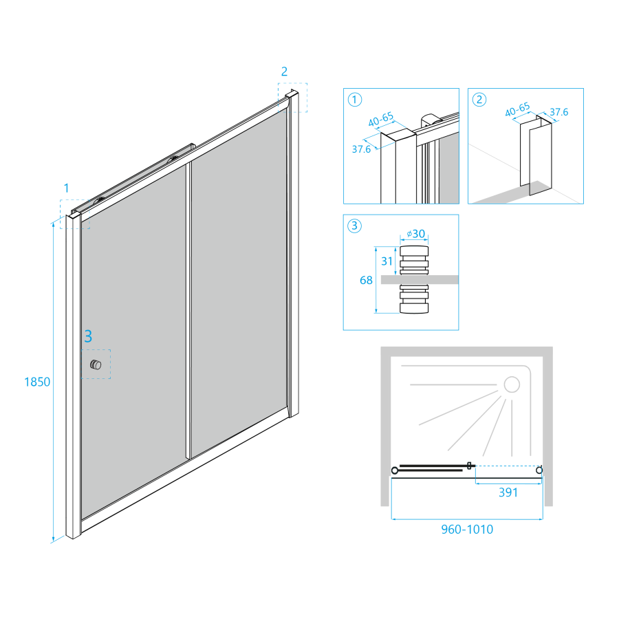 Душевая дверь RGW Classic CL-12 100 04091210-51 профиль Хром стекло шиншилла Душевая дверь RGW Classic CL-12 100 04091210-51 профиль Хром стекло шиншилла