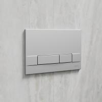 Кнопка смыва Lemark BIT  механическая цвет: хром матовый