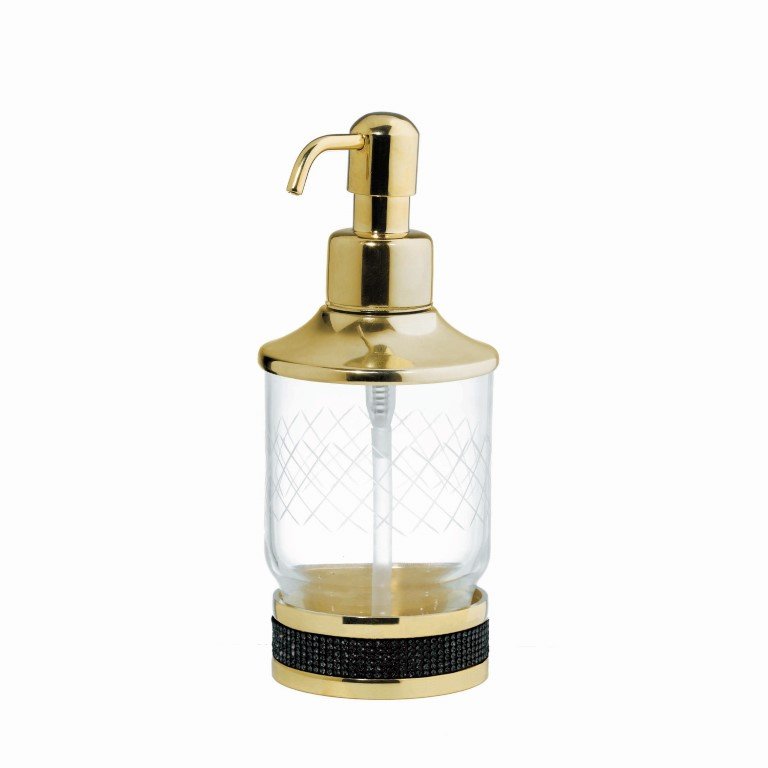 Настольный диспенсер ROYALE CRISTAL BLACK GOLD 10929-G-B Boheme Настольный диспенсер ROYALE CRISTAL BLACK GOLD 10929-G-B Boheme