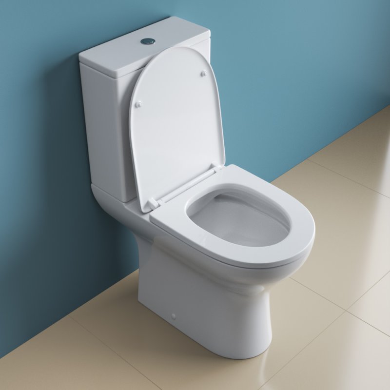 LOUNGE Чаша безободкового унитаза с сиденьем дюропласт soft close, P-trap, BB045CPR/SC LOUNGE Чаша безободкового унитаза с сиденьем дюропласт soft close, P-trap, BB045CPR/SC