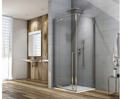 Душевой уголок Aquanet Ideal AE-AXC10MZ-S-С 1000x1000, прозрачное стекло