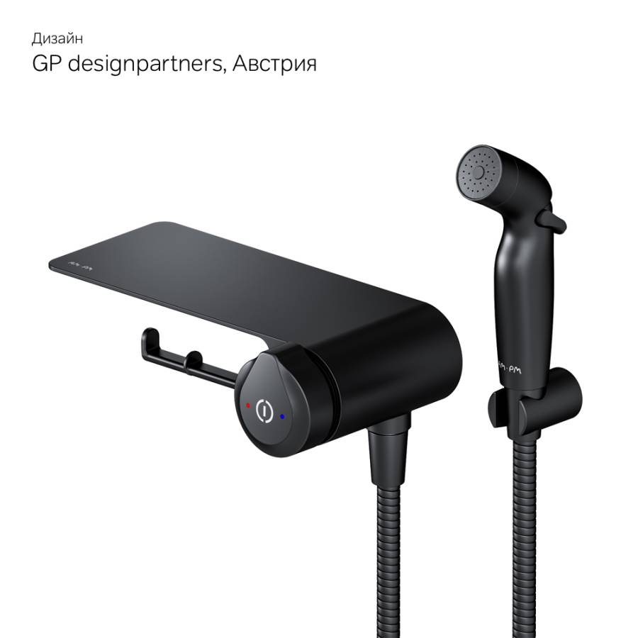 F0H85A822 X-Joy TouchReel, гигиенический набор со смесителем для душа с полкой, держателем туалетной F0H85A822 X-Joy TouchReel, гигиенический набор со смесителем для душа с полкой, держателем туалетной