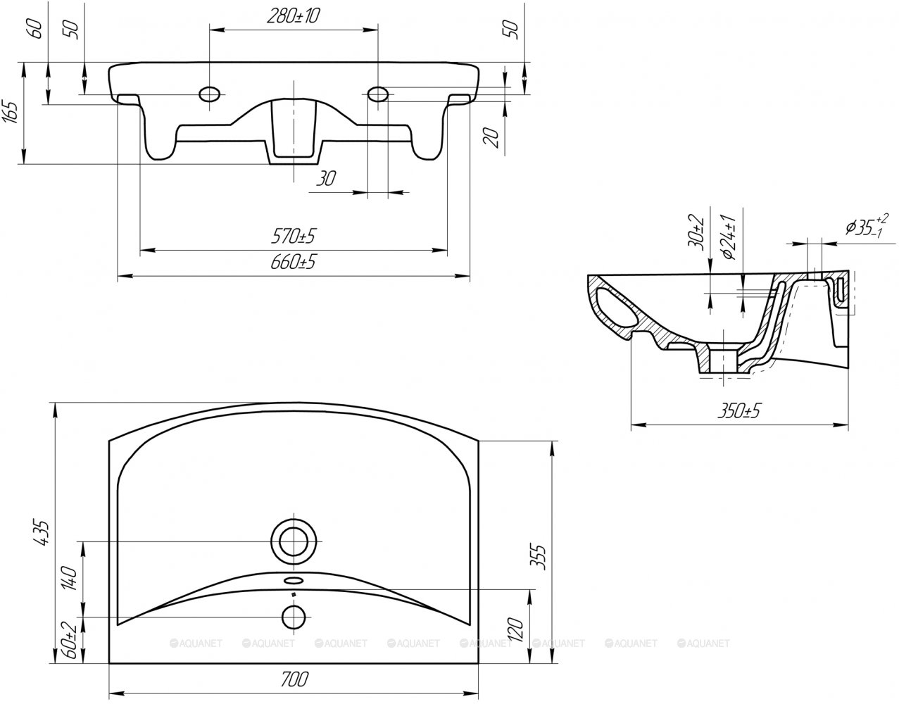 Раковина Cersanit Carina 70 для тумбы Smart Раковина Cersanit Carina 70 для тумбы Smart