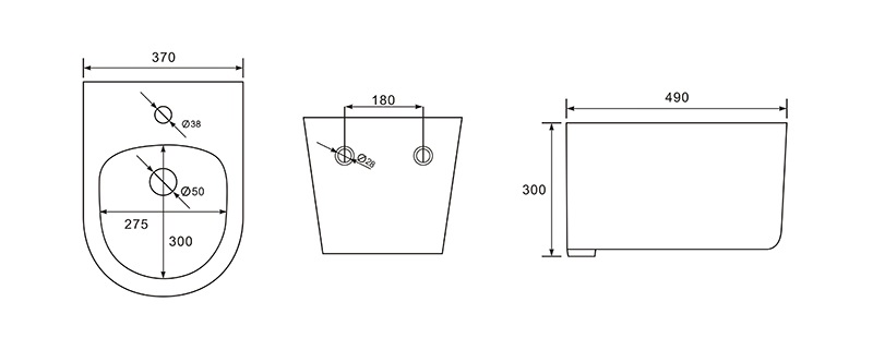 Биде подвесное AQUATEK МИЯ AQ1004-00, 490*370*300 мм, цвет белый Биде подвесное AQUATEK МИЯ AQ1004-00, 490*370*300 мм, цвет белый