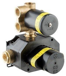 Универсальная внутренняя часть для термостатического смесителя на три потока для душа