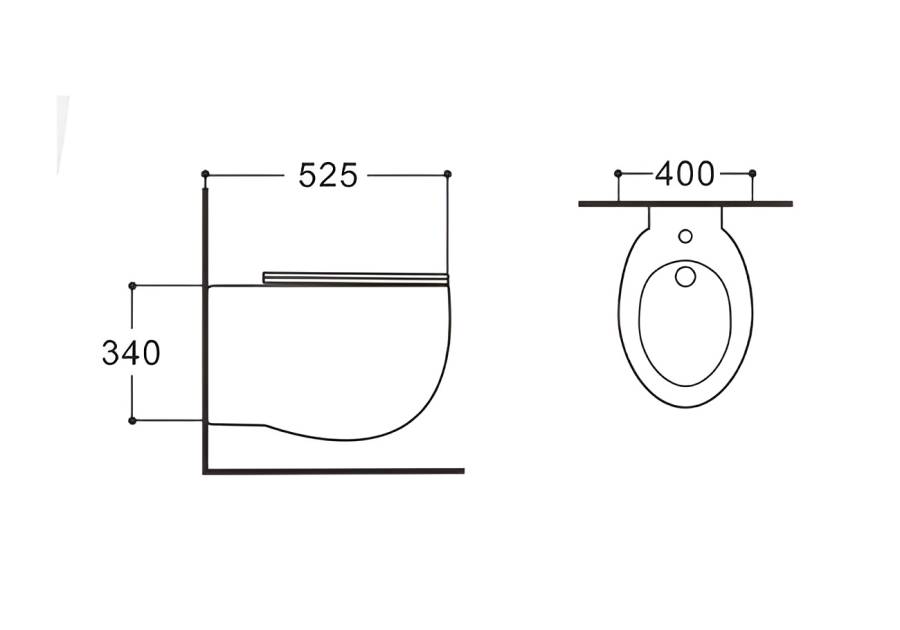 Биде Aquatek Альтаир AQ1089-00 подвесное Белое Биде Aquatek Альтаир AQ1089-00 подвесное Белое