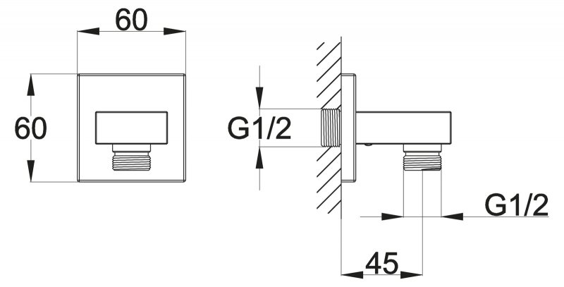 ARLIE Штуцер, хром ARL-PG-CRM ARLIE Штуцер, хром ARL-PG-CRM