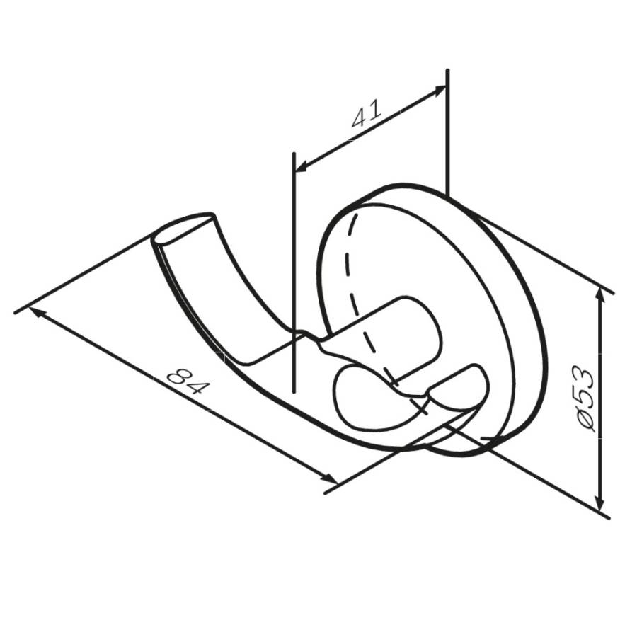 Двойной крючок для полотенец, золото A85A35699 Двойной крючок для полотенец, золото A85A35699