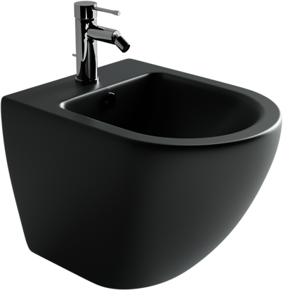 Биде подвесное Ceramica Nova Metropol CN4003MB, черное матовое Биде подвесное Ceramica Nova Metropol CN4003MB, черное матовое