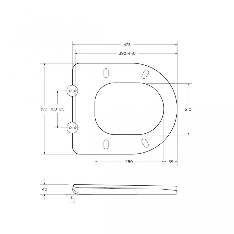 ENERGIA Чаша унитаза с сиденьем дюропласт soft close, P-trap BB8134CPR/SC ENERGIA Чаша унитаза с сиденьем дюропласт soft close, P-trap BB8134CPR/SC