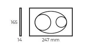 Клавиша смыва для унитаза Bocchi Savio 8200-0012