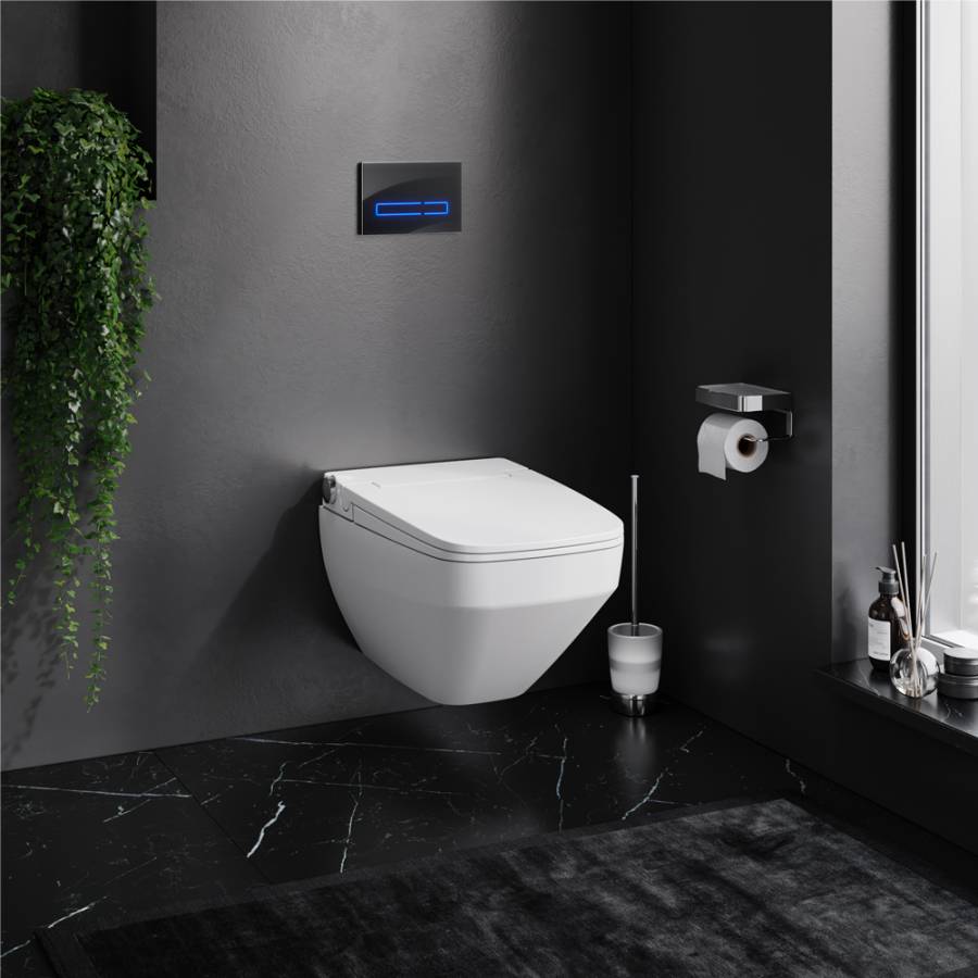 IS450A38.CCC50A Инст с клавишей Touchless Pro стекло, черн. с подвесным унитазом Inspire V2.0 FlashClean с эл биде IS450A38.CCC50A Инст с клавишей Touchless Pro стекло, черн. с подвесным унитазом Inspire V2.0 FlashClean с эл биде