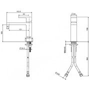 Смеситель для раковины однорычажный Cezares UNIKA-LSM1-02-W0 Смеситель для раковины однорычажный Cezares UNIKA-LSM1-02-W0