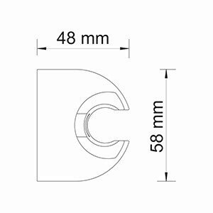 A009 Настенный держатель лейки Wasserkraft A009 Настенный держатель лейки Wasserkraft