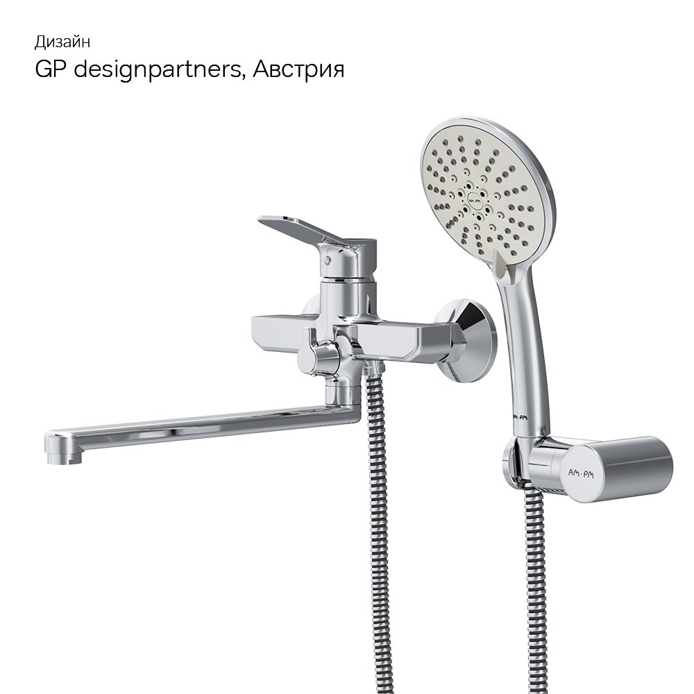 Смеситель Для ванны и душа излив 300 мм, душевой набор, Хром, F85A95000 X-Joy Смеситель Для ванны и душа излив 300 мм, душевой набор, Хром, F85A95000 X-Joy