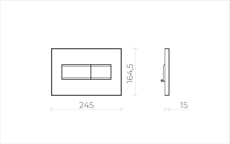 Кнопка смыва для инсталляции Creto Snap 2.0 KL-CR-752-4 черный матовый / золото матовый Кнопка смыва для инсталляции Creto Snap 2.0 KL-CR-752-4 черный матовый / золото матовый