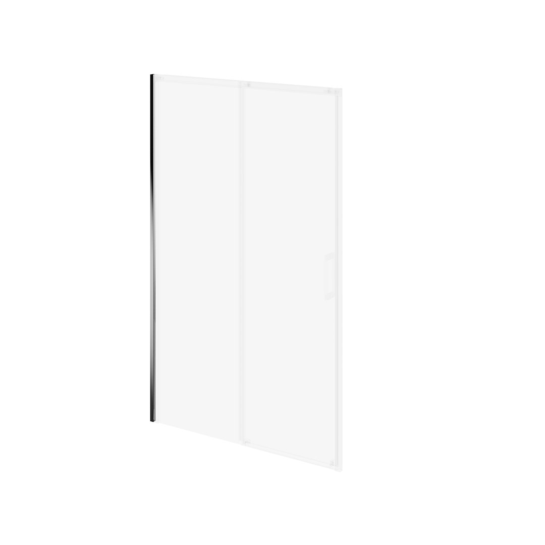 Душевой доборный профиль для раздвижной двери vetro, 195, хром  Душевой доборный профиль для раздвижной двери vetro, 195, хром