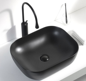 Раковина Aquanet Lake-1-MB 39,5 черный