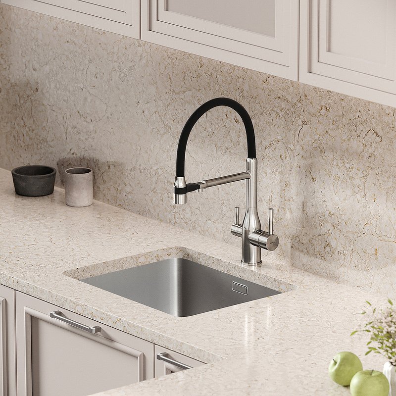 Смеситель для кухни SANCOS Garda с возможностью подключения фильтра для воды, цвет брашированный никель, арт. SC4009BN Смеситель для кухни SANCOS Garda с возможностью подключения фильтра для воды, цвет брашированный никель, арт. SC4009BN