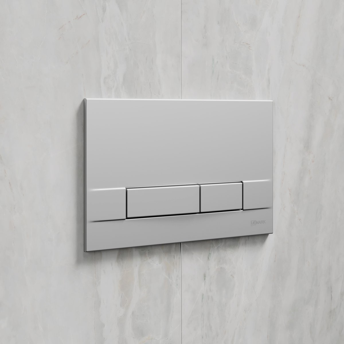 Комплект 2в1: Инсталляция Lemark PENEDA для унитазов с кнопкой смыва BIT хром матовый Комплект 2в1: Инсталляция Lemark PENEDA для унитазов с кнопкой смыва BIT хром матовый