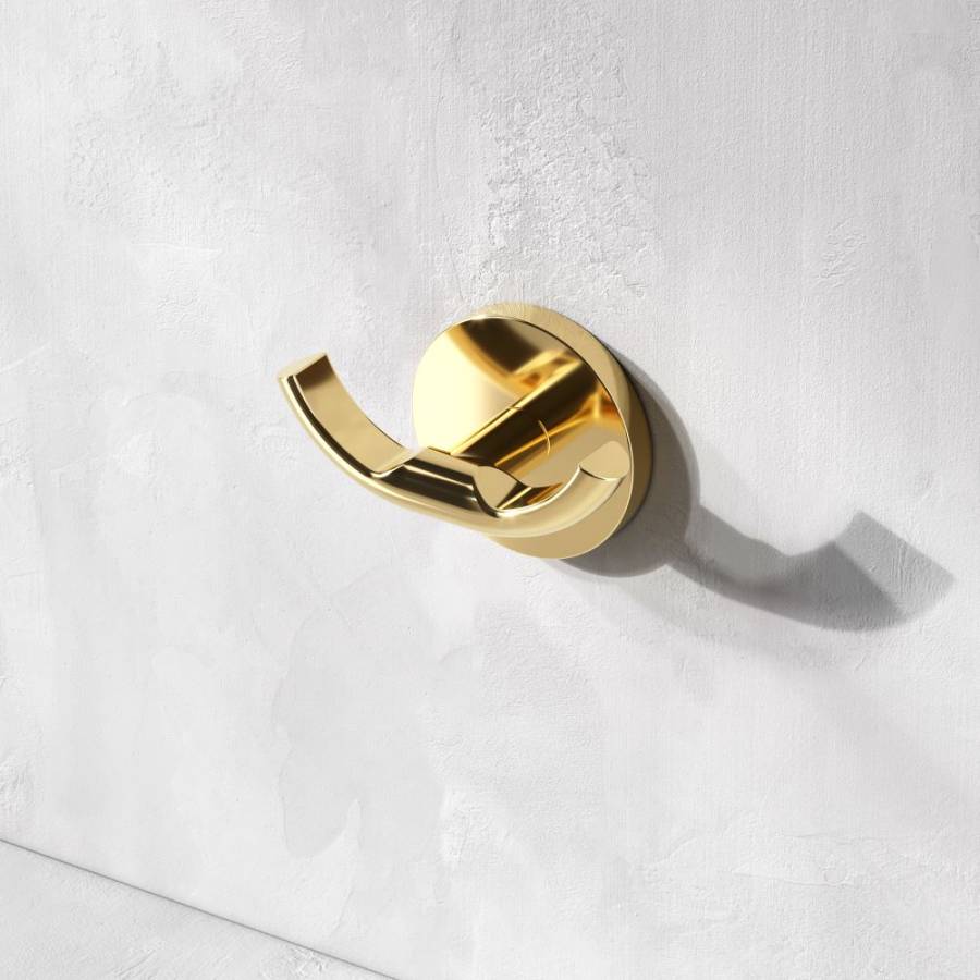 Двойной крючок для полотенец, золото A85A35699 Двойной крючок для полотенец, золото A85A35699