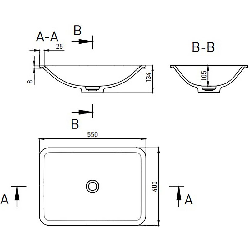 Встраиваемая раковина Salini Marea 06 S-Stone 55*40 цветная матовая (по RAL) 
Встраиваемая раковина Salini Marea 06 S-Stone 55*40 цветная матовая (по RAL)