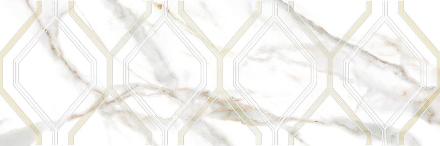 Декор Beryl белый 25х75,шт Декор Beryl белый 25х75,шт