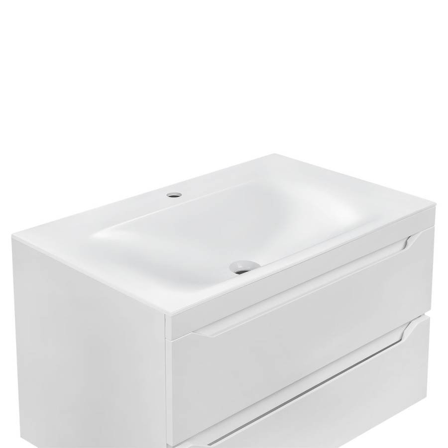 Раковина VCB-1F800W из искусственного камня, цвет белый Раковина VCB-1F800W из искусственного камня, цвет белый