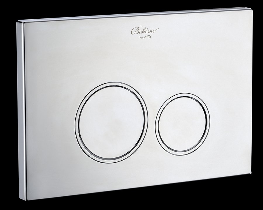 Кнопка для инсталляции, пластик CHROMO, глянец, круглая Кнопка для инсталляции, пластик CHROMO, глянец, круглая