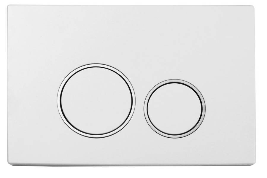 Кнопка для инсталляции, пластик WHITE CHROMO, круглая Кнопка для инсталляции, пластик WHITE CHROMO, круглая