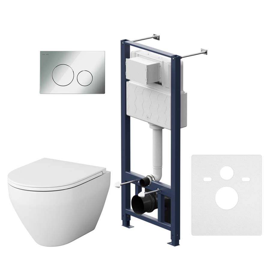 IS49051.701700 Инсталляция с клавишей Pro L глянец. Хром с подвесным унитазом Spirit V2.0 FlashClean с сид м/л IS49051.701700 Инсталляция с клавишей Pro L глянец. Хром с подвесным унитазом Spirit V2.0 FlashClean с сид м/л